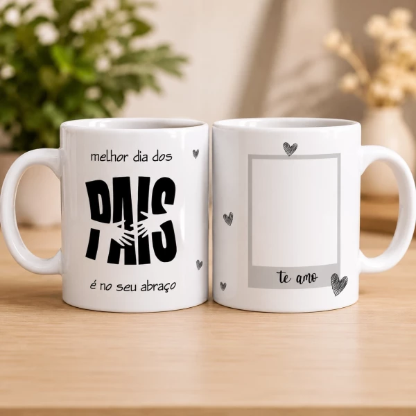 Caneca Personalizada Dia dos Pais com foto
