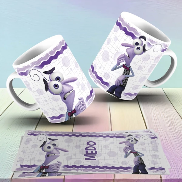 Caneca Personalizada Divertidamente Medo