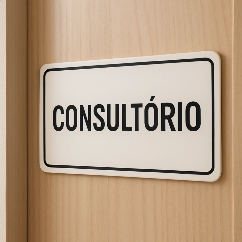 Placas de sinalização PVC 10x30